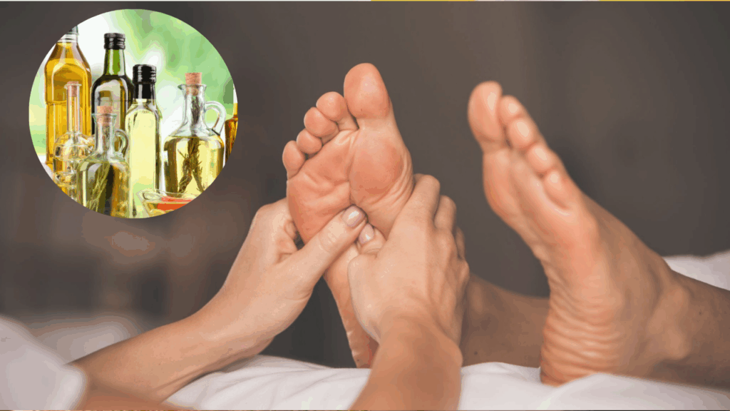 Foot massage with oil at night benefits