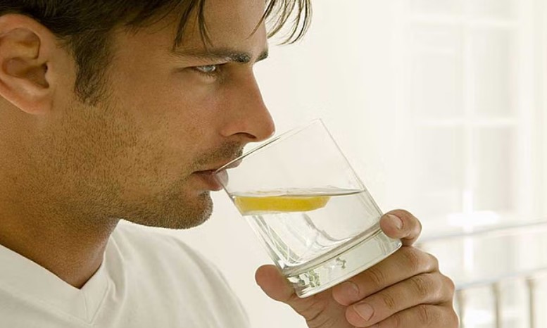 Drink lemon water