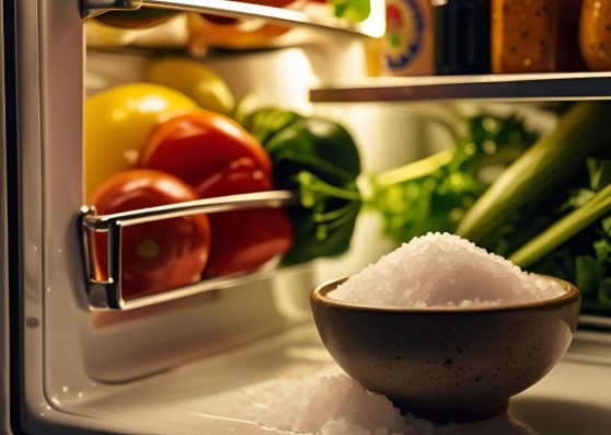 Keep salt in fridge