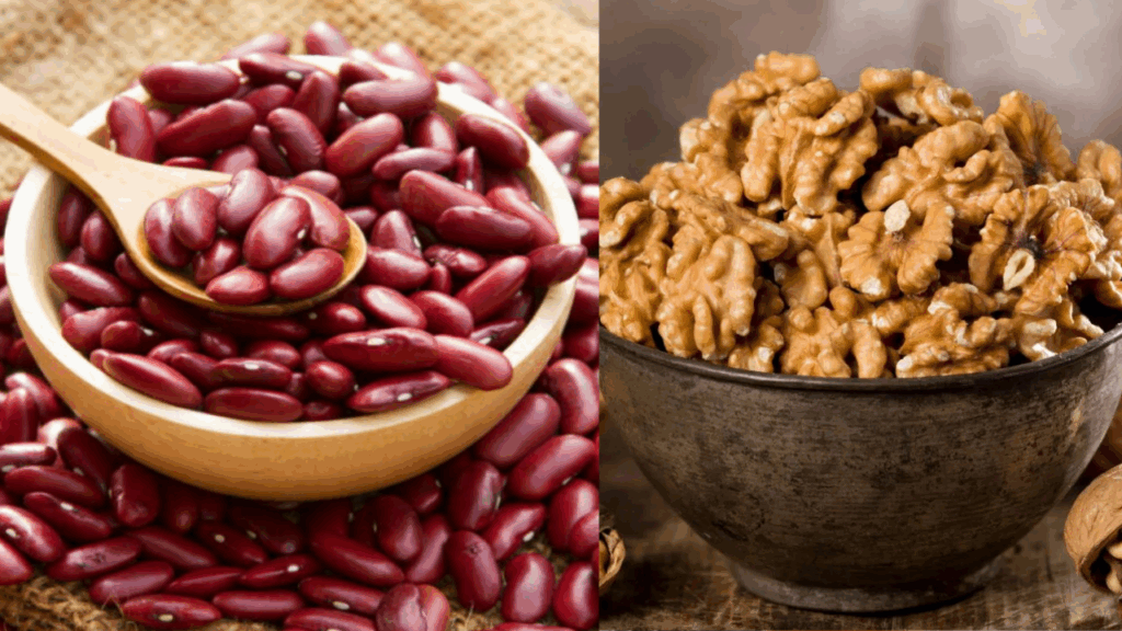 what happen if you eat walnut or rajma for brain and kidney