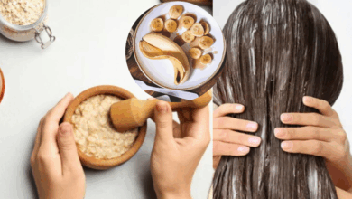 banana hair mask for smooth and silky hair