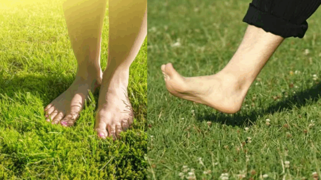 benefits of barefoot on grass