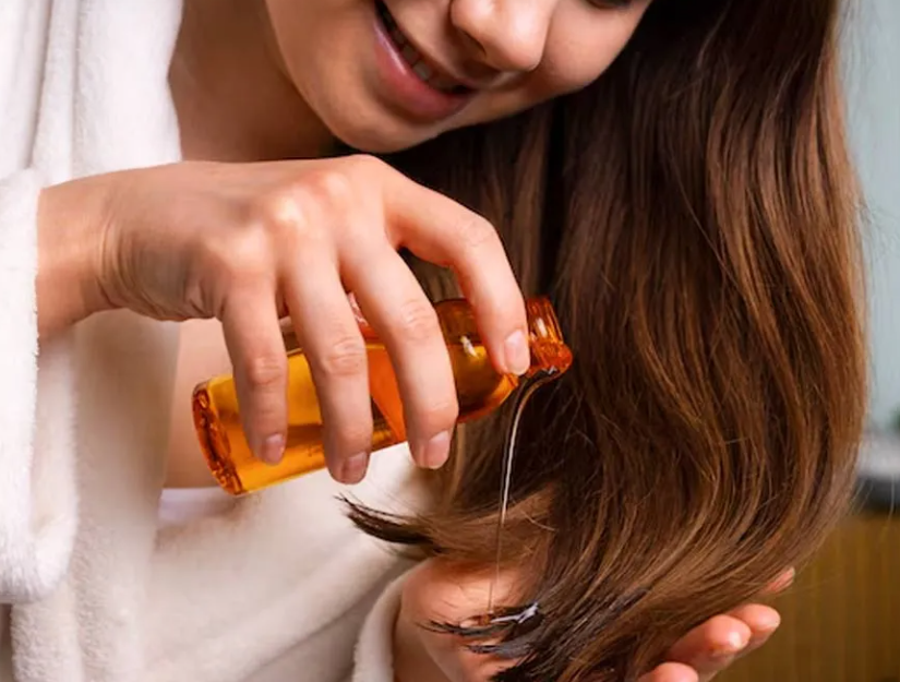 how to apply hair oil right way