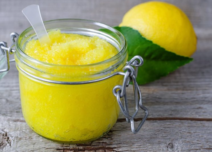 nimbu se scrub kese banaye
