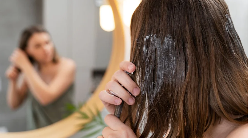 pake hue kele ka hair mask kese banaye