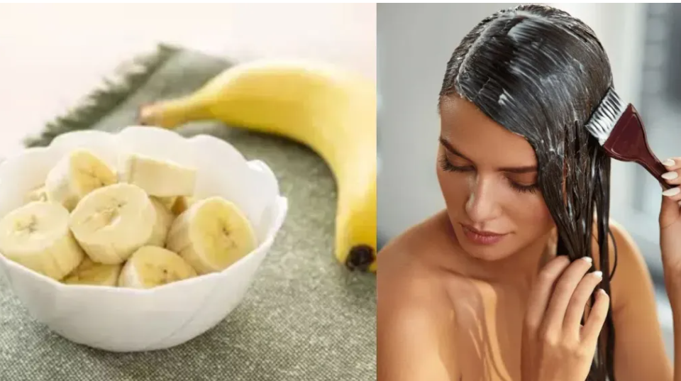 pake hue kele ka hair mask